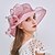 cheap Party Hat-Women&#039;s Party Hat Party Street Holiday Beaded Ruffle Pure Color Wine Pink Hat Fall Winter Spring Summer Mesh