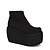 お買い得  ロリータフットウェア-Women&#039;s Lolita Shoes Boots Punk Lolita Gothic Creepers Shoes Solid Colored 11 cm Black Poly urethane Halloween Costumes