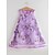 baratos Vestidos de Festa-Infantil Pouco Para Meninas Vestido Floral Festa Multi Camadas Roxo Amarelo Rosa Sem Manga Doce Vestidos Primavera Verão Normal