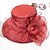 cheap Party Hat-Women&#039;s Party Hat Party Street Holiday Beaded Ruffle Pure Color Wine Pink Hat Fall Winter Spring Summer Mesh