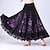 cheap Ballroom Dancewear-Ballroom Dance Skirts Scattered Bead Floral Motif Style Ruching Split Joint Women&#039;s Performance Natural Tulle