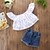 cheap Sets-Girls&#039; 3D Polka Dot Clothing Set Short Sleeve Summer Active Basic Polyester Toddler Daily Holiday Regular Fit Loose Fit