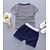 billige Tøjsæt til små drenge-Baby Drenge Aktiv Daglig Stribet Patchwork Kortærmet Normal Bomuld Tøjsæt Grøn
