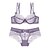 cheap Bra &amp; Panty sets-Women&#039;s Lace Push-up Lace Bras Underwire Bra 3/4 Cup Bra &amp; Panty Set Floral Jacquard Embroidered Sexy Daily Going out Work Black Purple Wine