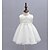 levne Holčičí šaty-Dítě Dívčí Základní Jednobarevné Dlouhý rukáv Bavlna Šaty Bílá / Toddler