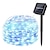 abordables Tiras de Luces LED-KWB 10m Cuerdas de Luces 100 LED 1 conjunto de soporte de montaje 1 juego Blanco Cálido Blanco Azul Impermeable Solar Creativo Funciona con Energía Solar