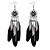 cheap Earrings-Women&#039;s Drop Earrings Long Feather Ladies Vintage Ethnic Fashion Feather Earrings Jewelry Black / Rainbow / Red For Party / Evening Going out 1 Pair