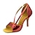 cheap Dance Shoes-Women&#039;s Latin Shoes / Ballroom Shoes Leatherette Sandal / Heel Customizable Dance Shoes Bronze