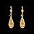 preiswerte Ohrringe-Tropfen-Ohrringe For Damen Kubikzirkonia 18 karat vergoldet Messing Zirkonia Kreuz Silber