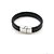 abordables Pulseras de hombre-Hombre Pulseras de cuero Brazalete Hebra Única Elegante Clásico Piel Pulsera pulsera Negro Para Diario