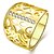 economico Anelli-Donna Band Ring Zircone cubico filigrana Oro rosa Bianco Oro Placcato in oro Fiore decorativo Donne Di tendenza 1pc 7 8 / Per donna