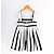 cheap Dresses-Girls&#039; Sleeveless Striped 3D Printed Graphic Dresses Sweet Dress Kids Weekend