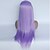 economico Parrucche lace sintetiche-Parrucche Lace Front Sintetiche Liscio Parte di mezzo Lace frontale Parrucca Lungo Viola Capelli sintetici Per donna Regolabili Di tendenza Glueless Viola