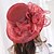 Недорогие Шляпы для вечеринки-Жен. Шляпа Праздничная шляпа Розовый Винный Для вечеринок на открытом воздухе Для улицы Оборки Сетка Бусины Чистый цвет Компактность Защита от солнца Дышащий