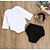 cheap Baby Girls&#039; Clothing Sets-Baby Girls&#039; Active Daily Geometric Long Sleeve Short Clothing Set White