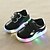 cheap Boys&#039; Shoes-Boys&#039; Comfort PU Sneakers Walking Shoes Magic Tape / LED Black / White Spring &amp; Summer / Polyester Rubber