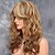 cheap Synthetic Trendy Wigs-Synthetic Wig Body Wave Wavy Layered Haircut Wig Blonde Medium Length Brown Synthetic Hair 20 inch Women&#039;s Side Part With Bangs For European Blonde