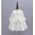 baratos Vestidos de bebé meninas-bebê Para Meninas Básico Sólido Manga Longa Algodão Vestido Branco / Bébé