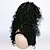 billige Syntetiske Lace-parykker-Syntetiske parykker Afro Kinky Curly Krøllet Paryk Lang Sort Syntetisk hår Dame Afro-amerikansk paryk Til sorte kvinder Natur Sort
