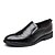 baratos Sapatos Oxford para Homem-Homens Sapatos formais Sapatas de novidade Outono Festas &amp; Noite Escritório e Carreira Oxfords Pele Preto / Marron Listrado