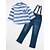 cheap Sets-Toddler Boys&#039; Clothing Set Long Sleeve Blue Striped Cotton Daily Sports Casual Streetwear Regular