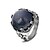 abordables Anillos-1 PC Anillo de banda For Hombre Zafiro Sintético Fiesta Mascarada Titanio Acero Titanio