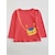 cheap Sets-Toddler Clothing Set Long Sleeve Orange Light Blue Print Long