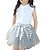 baratos Conjuntos-Kids Girls&#039; Clothing Set Sleeveless White White Patchwork Daily Lace Regular / Summer