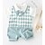 cheap Baby Boys&#039; One-Piece-Baby Boys&#039; Basic Daily Patchwork Patchwork Short Sleeves Cotton Romper Light Green