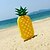 cheap Swim Training Equipment-Pineapple Inflatable Pool Floats PVC Durable Swimming Water Sports for Adults 180*90*20 cm