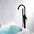 cheap Bathtub Faucets-Brass Free Standing Bathtub Faucet,Contemporary Painted Finishes Single Handle One Hole New Design Rotatable Bathroom Faucet with Hot and Cold Switch