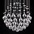abordables Luces colgantes-Lámpara colgante de cristal de 4 luces 32 cm metal cromado moderno contemporáneo 110-120v / 220-240v