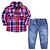 cheap Sets-Toddler Boys&#039; Basic Striped Long Sleeve Clothing Set Red