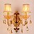 cheap Wall Sconces-Crystal Vintage Wall Lamps &amp; Sconces Living Room / Hallway Metal Wall Light 220-240V