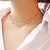 abordables Collier-Women&#039;s Choker Necklace Layered Necklace Layered Double Floating Star Ladies Elegant Fashion Alloy Gold Silver 30 cm Necklace Jewelry 1pc For Party / Evening Gift Engagement