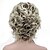 olcso régebbi paróka-Szintetikus parókák Göndör Középső rész Szintetikus haj 100% kanekalon haj Szőke Paróka Női Rövid Géppel készített