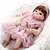 cheap Reborn Doll-FeelWind 22 inch Reborn Doll Girl Doll Baby Girl Reborn Baby Doll lifelike Hand Made Child Safe Non Toxic Parent-Child Interaction Full Body Silicone with Clothes and Accessories for Girls&#039; Birthday