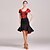 cheap Latin Dancewear-Latin Dance Skirts Pattern / Print Ruching Women&#039;s Training Performance Short Sleeve High Ice Silk
