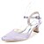 preiswerte Hochzeitsschuhe-Damen Hochzeit Schuhe Block Ferse Quadratischer Zeh Schnalle Satin Pumps Frühling Sommer Grün / Blau / Elfenbein / Party &amp; Festivität