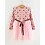 Χαμηλού Κόστους Καθημερινά φορέματα-Νήπιο Λίγο Κοριτσίστικα Φόρεμα Πουά Ανθισμένο Ροζ Μακρυμάνικο Κουκκίδα Φορέματα Φθινόπωρο Χειμώνας Κανονικό