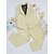 cheap Outerwear-Toddler Boys&#039; Pants Suit &amp; Blazer Long Sleeve White Blue Solid Colored Formal Long 3-6 Y
