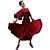 cheap Ballroom Dancewear-Ballroom Dance Dresses Women&#039;s Training Ice Silk Split Joint 3/4 Length Sleeve Natural Dress