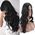 cheap Synthetic Trendy Wigs-Synthetic Wig Body Wave Deep Wave Middle Part Wig Very Long Black Synthetic Hair Women&#039;s Heat Resistant Middle Part For Black Women Natural Black