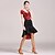 cheap Latin Dancewear-Latin Dance Skirts Pattern / Print Ruching Women&#039;s Training Performance Short Sleeve High Ice Silk