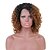 Недорогие Парики из натуральных волос-человеческие волосы Remy Лента спереди Парик Стрижка каскад Rihanna стиль Бразильские волосы Кудрявый Темно-рыжий Парик 130% Плотность волос / Короткие / Волосы с окрашиванием омбре