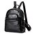 cheap Backpacks &amp; Bookbags-Cowhide Zipper Commuter Backpack Daily Black