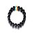 abordables Bracelet Homme-Bracelet Bracelet de bonne chance Homme Mode Bracelet Bijoux Noir Forme Géométrique pour Cadeau Quotidien