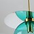abordables Diseño cluster-3 luces, 50 cm, candelabro creativo, grupo de vidrio de metal, acabados pintados, globo artístico 110-120v 220-240v