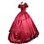 cheap Historical &amp; Vintage Costumes-Rococo Victorian Costume Women&#039;s Dress Red / black Vintage Cosplay Cotton Blend Short Sleeve Puff Sleeve