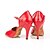 cheap Latin Shoes-Women&#039;s Dance Shoes Latin Shoes Heel Slim High Heel Customizable Red / Performance / Leather / Practice